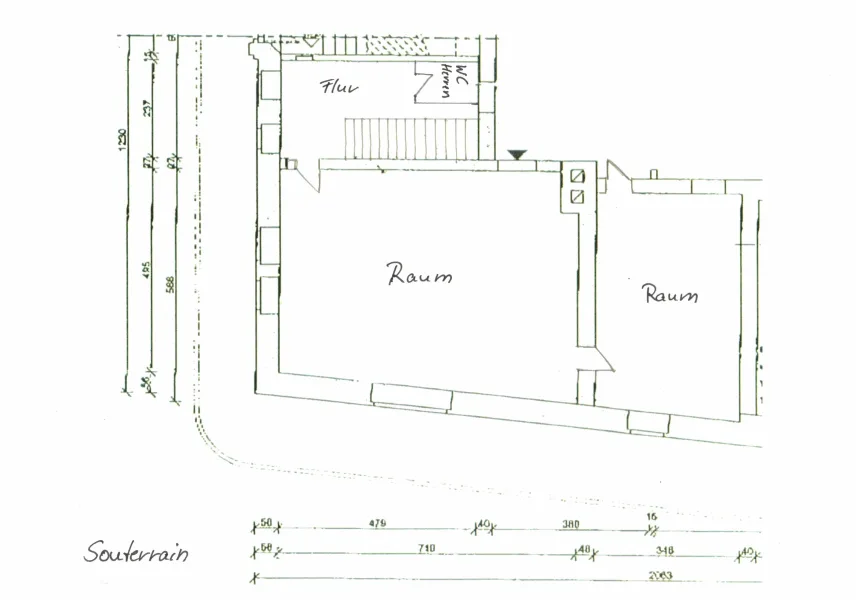 Grundriss Souterrain