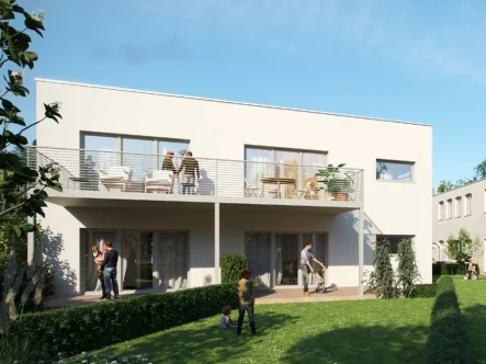 Hinterhaus - Wohnung kaufen in Leipzig / Lindenthal - Modern, energieeffizient und mit großem Südbalkon