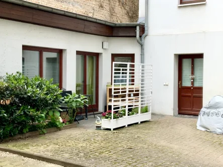 Ansicht Wohnung - Wohnung kaufen in Halle - Attraktive Terrassenwohnung im Hinterhaus