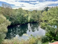 Blick auf den Teich