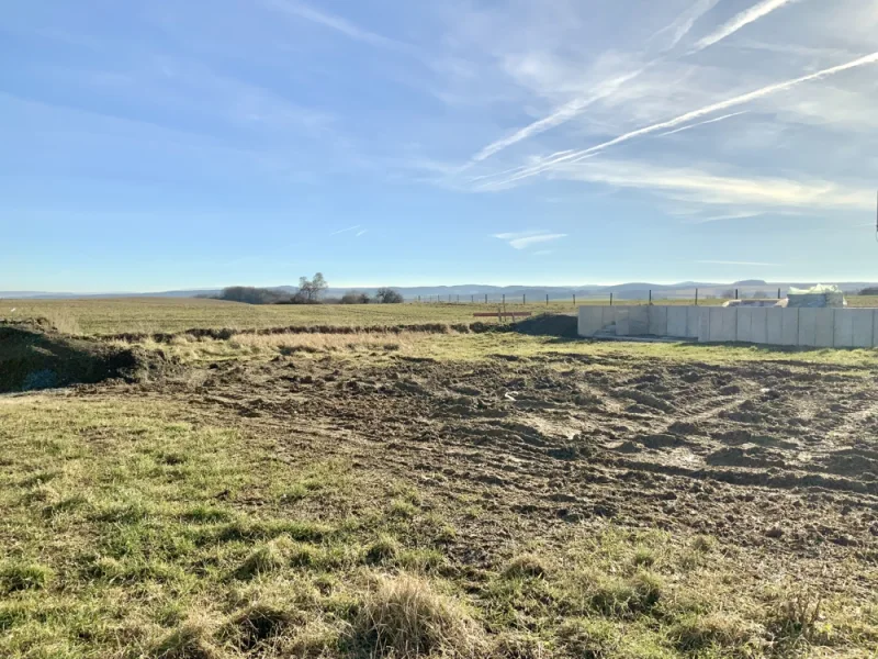 Ansicht Grundstück in Richtung Süden