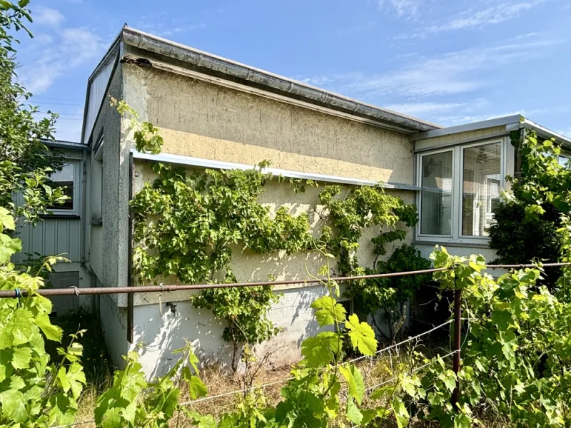 Ansicht von Südosten - Haus kaufen in Moritzburg / Boxdorf - Bungalowstil mit Top-PotenzialPlatz für Hand- und Heimwerker