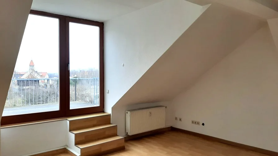 Wohnzimmer - Wohnung mieten in Görlitz - Gemütliche Maisonettewohnung mit eigener Dachterrasse und Stellplatz