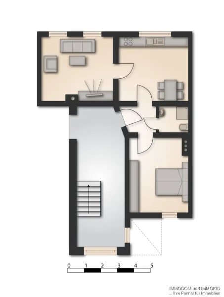 Grundriss - Wohnung mieten in Kirchberg - Top-Single-Wohnung in Kirchberg/Sa. zu vermieten!