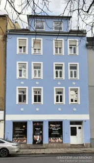 Hausansicht - Zinshaus/Renditeobjekt kaufen in Zwickau - Vermietetes Wohn- und Geschäftshaus im Zentrum von Zwickau zu verkaufen, sehr guter Zustand!