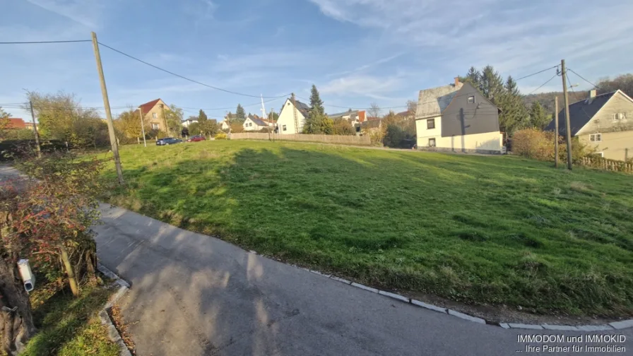 Ansicht - Grundstück kaufen in Wilkau-Haßlau / Silberstraße - Top Lage - Top Ausblick - Baugrundstück in Silberstraße zu verkaufen!