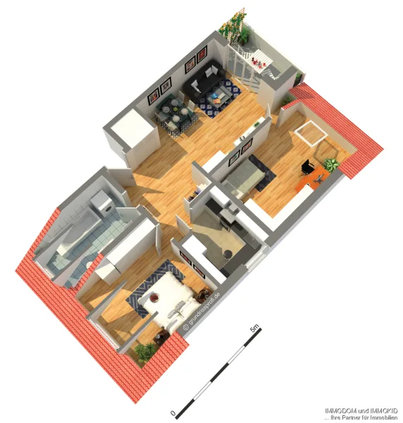 Grundriss DG Giegengrüner Str. 3 WE6 - Wohnung kaufen in Hartmannsdorf bei Kirchberg - Eigentumswohnung in 08107 Hartemannsdorf/b. Kirchberg zu verkaufen!