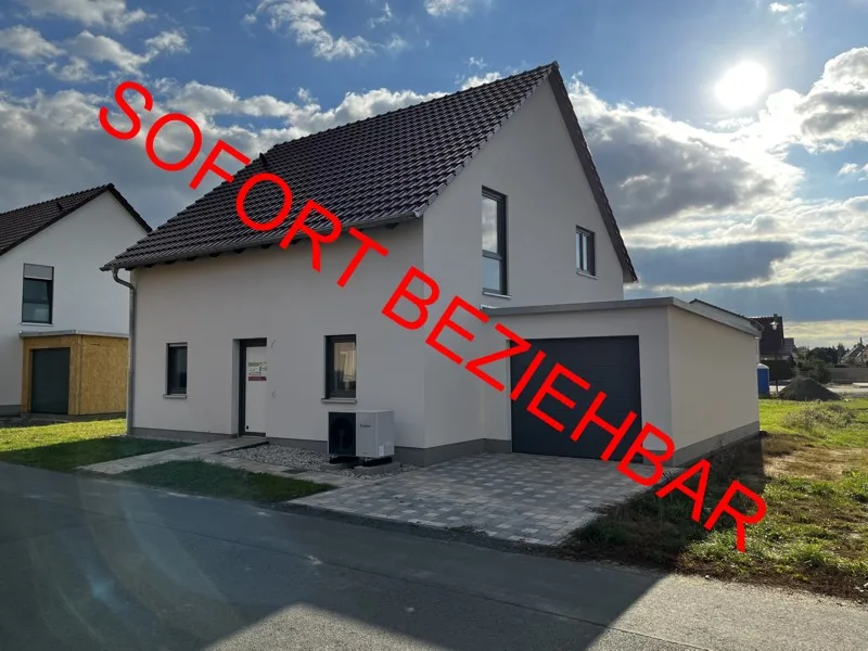 Haus - Haus kaufen in Grimma - Günstig kaufen statt steigende Mieten, EFH Bj 2023 Garage,543m²,Grdst,PV-Anl., WP,sofort beziehbar!