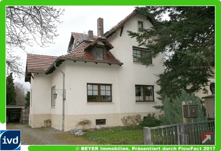 Ansicht von Straße - Haus mieten in Langebrück - Charmante Jugendstil Villa mit idyllischem Garten in Dresden