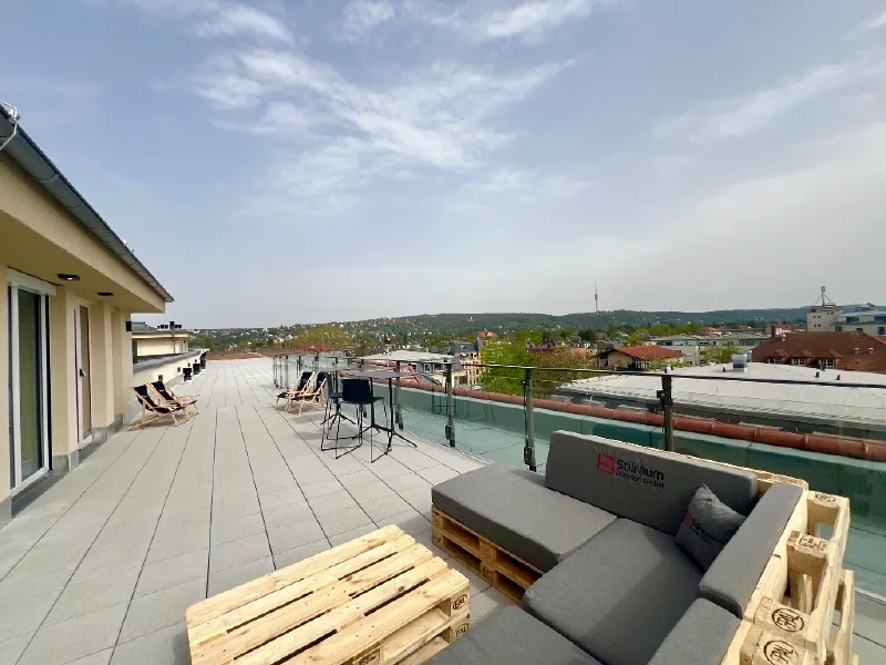 Dachterrasse zur Mitbenutzung - Wohnung mieten in Dresden - BELIEBTES STRIESEN -  MODERNES WOHNEN IM SANIERTEN ALTBAU