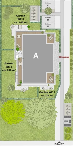 Lageplan Haus A