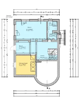 Grundriss Gartengeschoss - Haus kaufen in Dresden - GEPFLEGTES STADTHAUS MIT ZWEI EINHEITEN