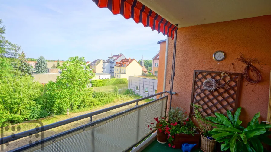 Balkon WE 09 - Wohnung kaufen in Schkeuditz - Erstklassig vermietete Eigentumswohnungen mit Tiefgaragen-Stellplatz in Schkeuditz