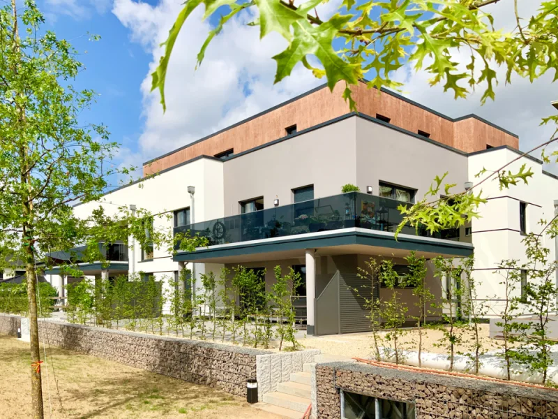 Hausrückansicht - Wohnung kaufen in Chemnitz - Erstbezug einer hochwertigen Wohnimmobilie