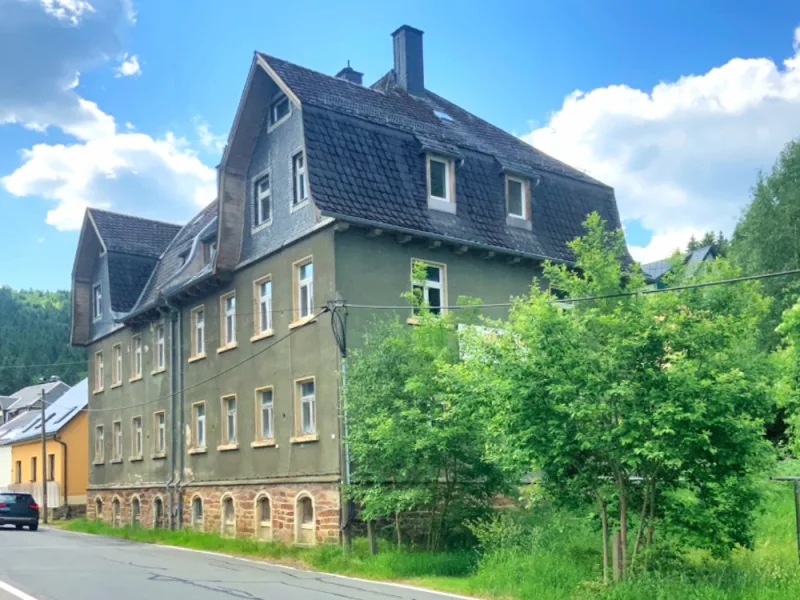 Hausansicht - Haus kaufen in Olbernhau - Investitionsobjekt sucht im Erzgebirge neuen Eigentümer
