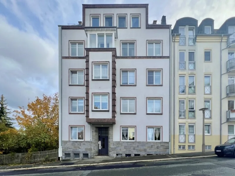 Frontansicht - Wohnung kaufen in Plauen - Schöne Kapitalanlage für eine gesicherte Altersvorsorge