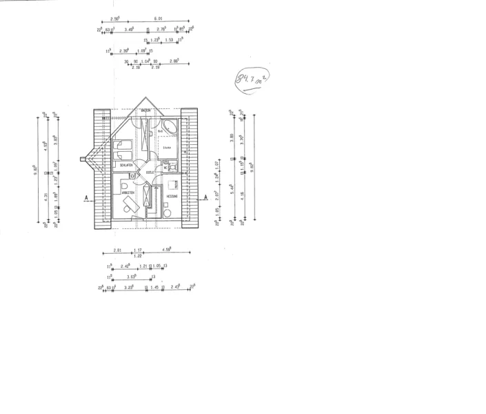 Grundriss 1.Obergeschoss