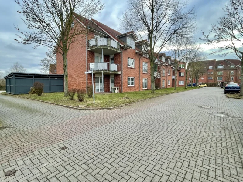 Blick in die Zufahrtsstraße