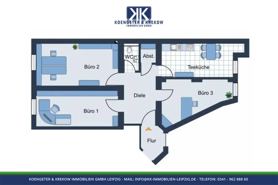 Grundriss Gewerbeeinheit