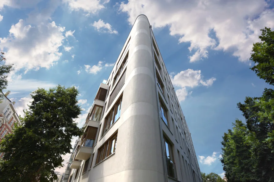 Gebäudeansicht - Wohnung kaufen in Leipzig - HIER LEGEN SIE IHR GELD SINNVOLl AN // Geräumige 4-Zimmer-ETW im Erstbezug