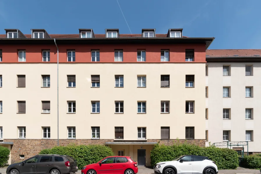Hausansicht - Haus kaufen in Leipzig - INVESTIEREN IN LEIPZIGS TRENDVIERTEL // Voll vermietetes Mehrfamilienhaus mit 14 Einheiten
