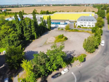 Ansicht Grundstück - Grundstück kaufen in Leipzig - VIELFÄLTIGE BEBAUUNGSMÖGLICHKEITEN // Erschlossenes, ca. 4.123 m² großes Grundstück in Leipzig