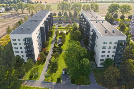 Visualisierung Gebäudeansicht - Wohnung mieten in Kitzscher - STADTNAHE ERHOLUNG // Gehobener Erstbezug in energieeffizientem Sanierungsobjekt in Kitzscher