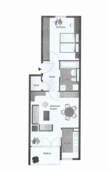 Grundriss WE 10, Außenring 26