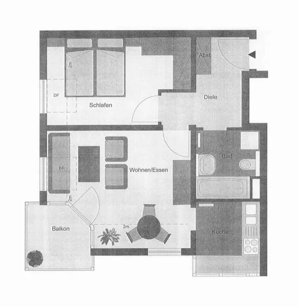 Grundriss WE 26, Robinienweg 5