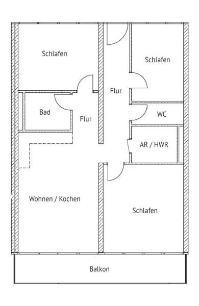 Grundriss WE 11