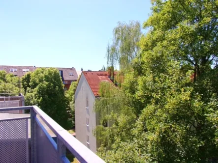 Balkonblick - Wohnung mieten in Chemnitz - KASSBERG--DACHGESCHOSS--RUHIG UND HELL---SONNIGER BALKON