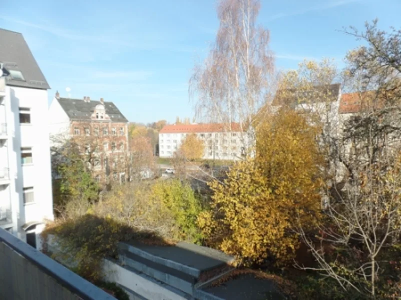 Blick vom Balkon