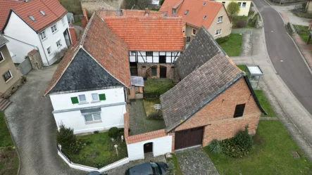 DJI_0111 - Haus kaufen in Arnstein / Ulzigerode - Dörfliche, denkmalgeschützte Insel für "kleine" Leute mit big Nebengelass/ Ausbaureserve im Südharz!