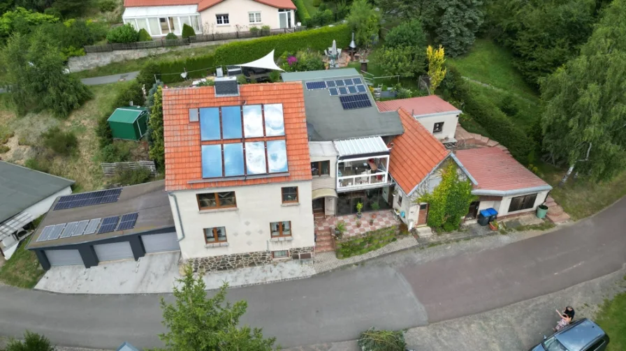 DJI_0872 - Haus kaufen in Harzgerode / Schielo - TOP-Einfamilien-/Ferienhaus im Dörfchen Schielo-individuell, Platz,super Lage,bezugsfertig,gepflegt!