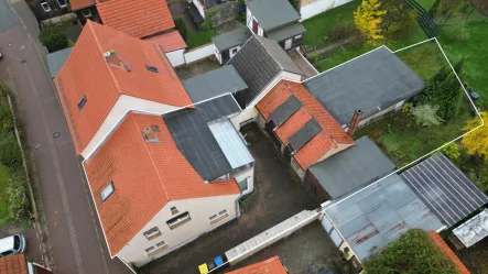 DJI_0236 1 - Haus kaufen in Thale / Neinstedt - Neinstedt-ohne Fleiß,..Einstiegsmodell für pfiffige Leute- Wfl.129 m², Einfahrt,Werkstatt,Gärtchen!