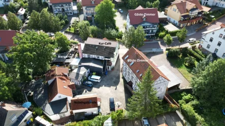 Luftaufnahme - Gastgewerbe/Hotel kaufen in Quedlinburg / Bad Suderode - What ever- Vieles ist möglich!  All inclusive: Cafe'+Pension+Gästehaus+Einfamilienhaus+ Wohnung!