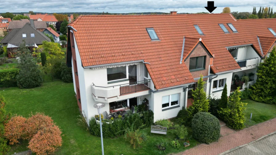 DJI_0095 rechts - Wohnung mieten in Thale / Weddersleben - Schicke Maisonettewohnung mit Blick auf die Teufelsmauer - 95 m² Wfl., Balkon und 2 Stellplätze!