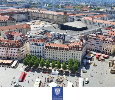 Blick Palais City One - Wohnung mieten in Dresden - Traumhaftes Wohnambiente an der Frauenkirche! Exklusive Wohnung mit moderner EBK!