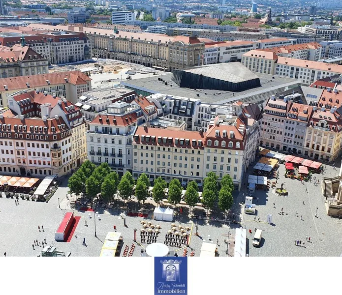 Blick Palais City One - Wohnung mieten in Dresden - Traumhaftes Wohnambiente an der Frauenkirche! Exklusive Wohnung mit moderner EBK!