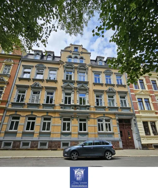 Hausansicht - Wohnung mieten in Döbeln - Perfekte Dachwohnung mit großem Balkon und tollen Blick in den grünen Innenhof! 