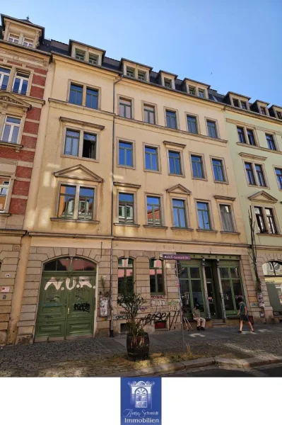 Hausansicht - Büro/Praxis mieten in Dresden - Dresdner Neustadt! Ihr neues Büro - gute Sichtbarkeit!