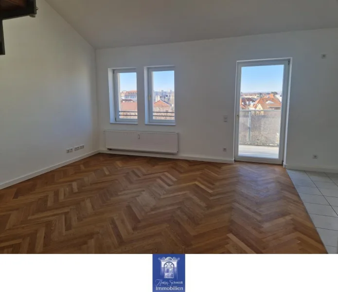 Wohnen - Wohnung mieten in Dresden - Über den Dächern der Stadt! Genießen Sie perfekte Sonnenuntergänge auf Ihrem großen Balkon!