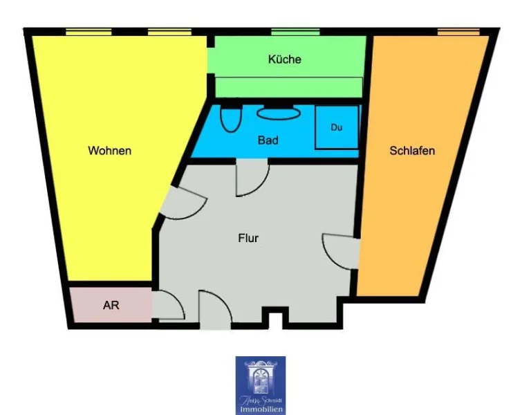 Grundriss - Wohnung mieten in Radeberg - Gemütlicher Dachtraum mit individuellem Grundriss in Radeberg!