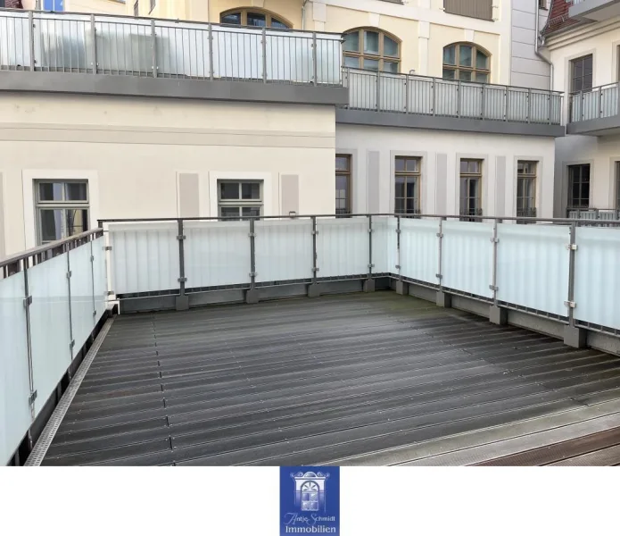 Terrasse - Wohnung mieten in Dresden - Ihr neues attraktives Zuhause mit Traumterrasse in der historischen Altstadt!