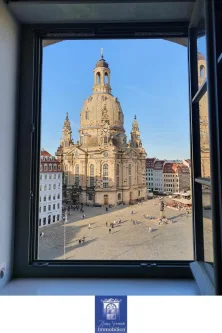 Blick aus der Wohnung - Wohnung mieten in Dresden - Wenn Träume wahr werden können ... Wohnen mit direktem Blick zur Frauenkirche! 