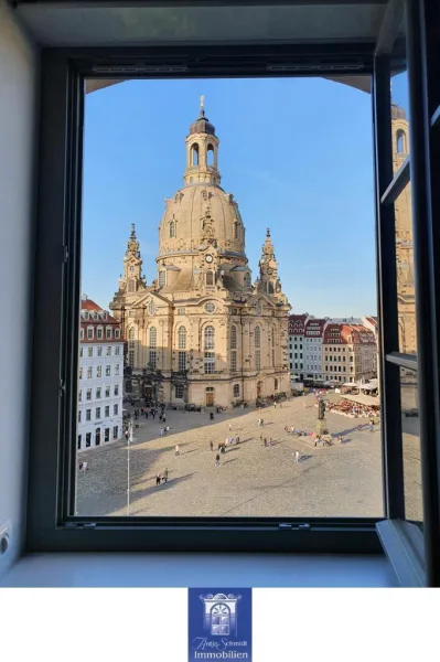 Blick aus der Wohnung - Wohnung mieten in Dresden - Wenn Träume wahr werden können ... Wohnen mit direktem Blick zur Frauenkirche! 