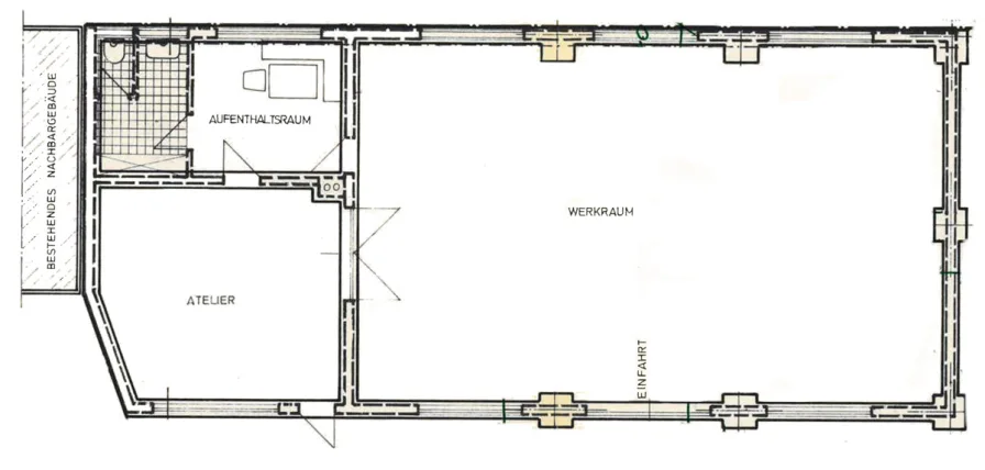 Grundriss Werkstatt