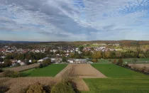 Vogelperspektive vom geplanten Standort des Grundstücks