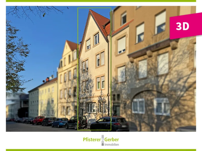 Startbild - Haus kaufen in Bruchsal - Modernisiertes Altbau-Mehrfamilienhaus in Bruchsal-Stadt