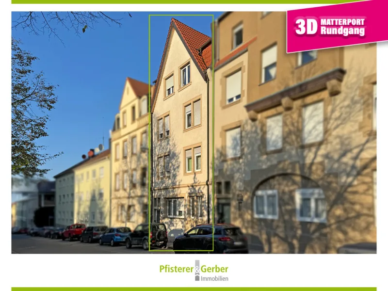 Titelbild - Haus kaufen in Bruchsal - Modernisiertes Altbau-Mehrfamilienhaus in Bruchsal-Stadt